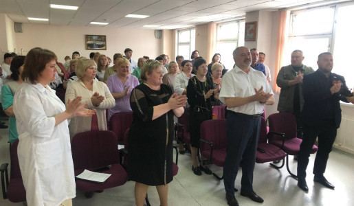 Ветеранам Великой Отечественной войны посвящается  6 мая, во вторник, в конференц-зале Новокуйбышевской центральной городской больницы состоялось торжественное собрание, посвящённое 80-летию Победы в Великой Отечественной войне.