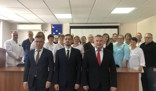 Представили нового руководителя  15 мая в конференц-зале Новокуйбышевской центральной городской больницы состоялось представление нового руководителя учреждения.